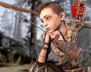 Atreus god of war paint by number