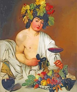 Bacchus Caravaggio paint by number