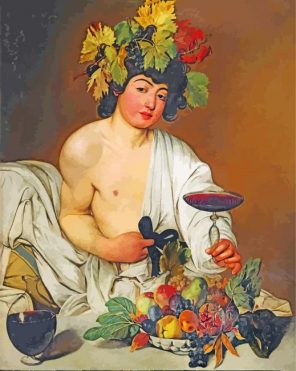 Bacchus Caravaggio paint by number