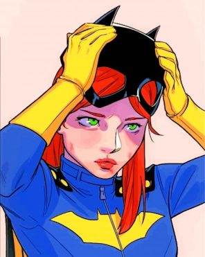Batgirl Animation Hero Paint by numbers