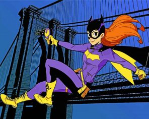 Batgirl Superhero Paint by numbers