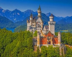 Neuschwanstein Castle Paint by numbers