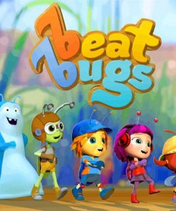 Beat Bugs Poster paint by numbers