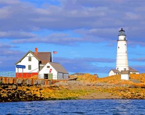 Boston Light paint by number