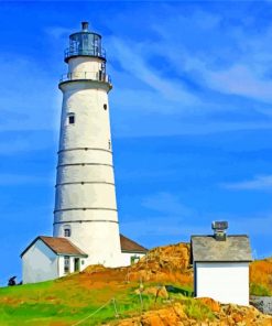 Boston Lighthouse paint by numbers