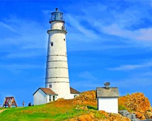 Boston Lighthouse paint by numbers