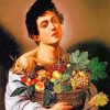 Boy with a Basket of Fruit by Caravaggio paint by number