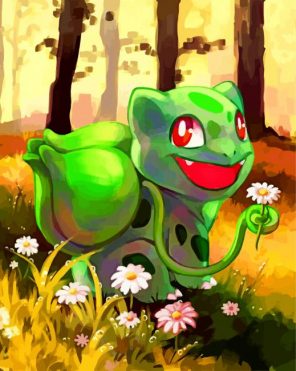 Bulbasaur-paint-by-numbers