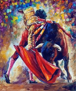 Bullfighter Leonid Afremov paint by number