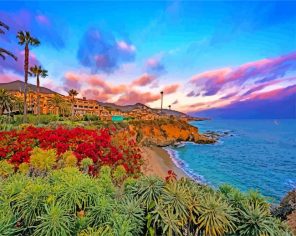 California Laguna Beach paint by number