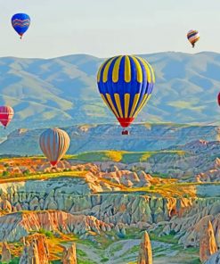 Cappadocia Hot Air Balloons paint by numbers