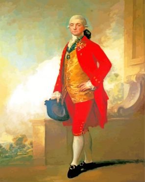 Captain William Wade Gainsborough paint by number