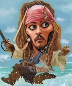 Captain Jack Sparrow Paint By Numbers