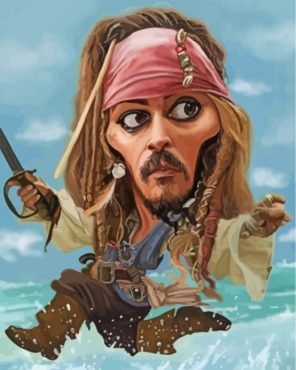 Captain Jack Sparrow Paint By Numbers