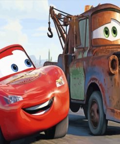 Cars Toon Mater the Greater paint by numbers