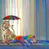 Colorful Rain paint by numbers