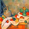 Curtain Jug And Fruit Paul Cezanne Paint by number