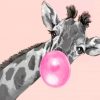 Cute Giraffe Bubble Paint by number