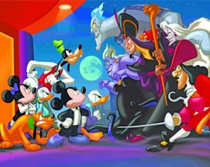 Disney Villians Animation paint by number