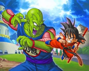 Dragon Ball Goku And Piccolo paint by number