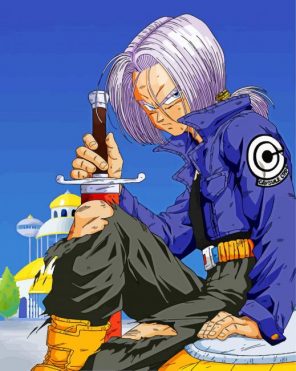 Dragon Ball Z Trunks paint by number