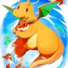 Dragonite-pokemon-paint-by-number