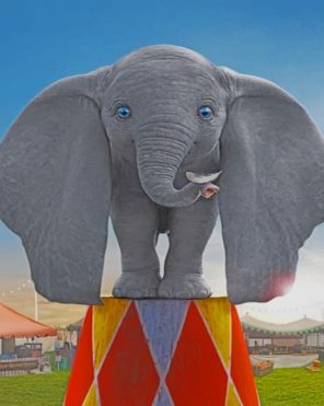 Dumbo-Cartoon-paint-by-numbers