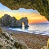 Durdle Door Beach paint by numbers