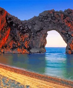 Durdle Door Dorset paint by number