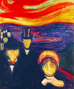 Edvard Munch Anxiety Paint By Numbers