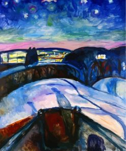 Edvard Munch Starry Night Paint By Numbers