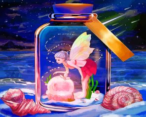 Fairy In Bottle Paint by numbers