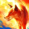 Fire Fox paint by number