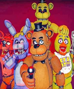 Five Nights At Freddys paint by numbers