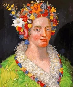 Flora Guiseppe Arcimboldo paint by number