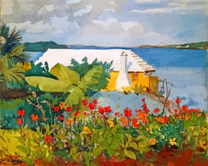 Flower Garden And Bungalow winslow homer paint by number