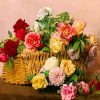 Flowers In Basket paint by numbers