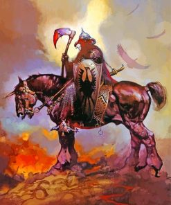 Frank Frazetta death dealer paint by number