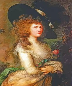 Gainsborough Lady Georgiana Cavendish paint by number