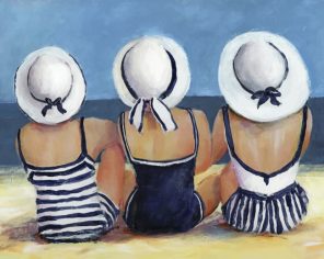 Ladies On The Beach paint by numbers