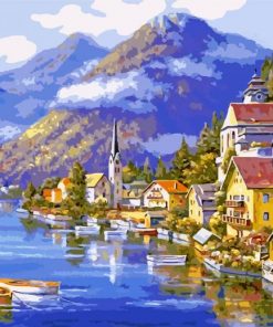 Hallstatt Austria paint by number