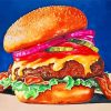 Hamburger-food-paint-by-numbers