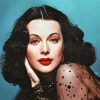 Hedy Lamarr Actress paint by numbers