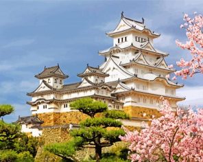 Himeji Castle Building Paint by numbers