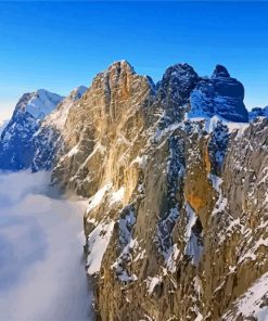 Hoher Dachstein Hallstatt paint by number