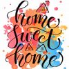 Home Sweet Home Quote paint by numbers