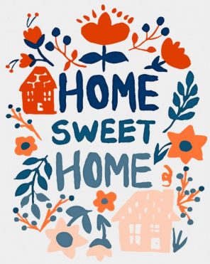 Home Sweet Home paint by numbers