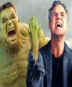 Hulk Hero Mark Ruffalo Paint by number