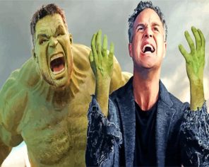 Hulk Hero Mark Ruffalo Paint by number