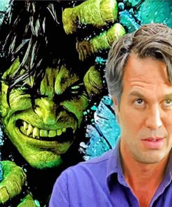 Hulk Mark Ruffalo paint by numbers